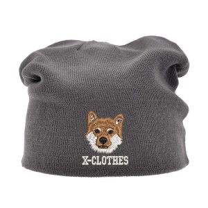 [X-CLOTHES] 選べる156柄 オリジナル 刺繍 ワンポイント ニット キャップ ワッチ シングルニット 帽子 ニット帽 シングル メンズ レ