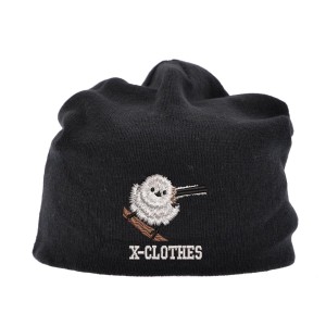 [X-CLOTHES] 選べる126柄 オリジナル 刺繍 ワンポイント ニット キャップ ワッチ シングルニット 帽子 ニット帽 シングル メンズ レ