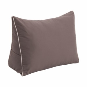 MONO 三角枕 背もたれクッション 背もたれ ソファベッド 足枕 腰枕 綿素材 枕 (ウォームグレー)