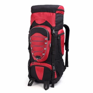 登山リュック 登山バッグ屋外バックパック超ライトバックパックレジャー防水 (色 : Red Size : 35.0cmx6.0cmx78.0cm)