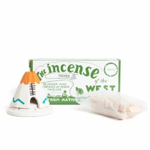 [Incienso de Santa Fe] インシエンソ デ サンタフェ White Teepee インセンスホルダー セット 20ピース