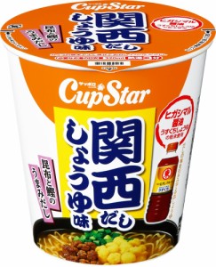 サッポロ一番 カップスター ヒガシマル醤油うすくちしょうゆ使用 関西だししょうゆ味 64g ×12個