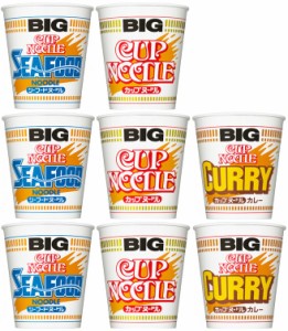 日清食品 カップヌードル BIG 3種（計8個） アソート セット ショップオリジナルウェットティッシュ付き プレゼント おやつ パーティー 