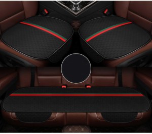 ホンダN-BOX クッション 車用 カーシートカバー 新型 シートクッション 車の座布団 弾性 通気性カーシートクッション 前座席用2枚+後部