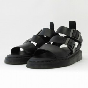 【中古】ドクターマーチン DR.MARTENS GRYPHON STRAP SANDAL グリフォン ストラップ サンダル レザー 黒 3 22.0?p