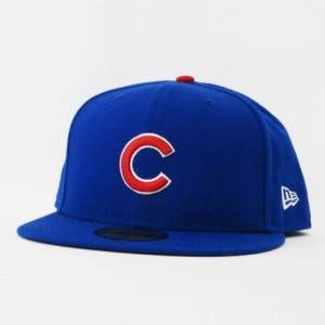 【中古】ニューエラ NEW ERA 美品 59FIFTY MLB C シカゴ・カブス キャップ 青 ブルー 8 63.5cm 帽子 メンズ