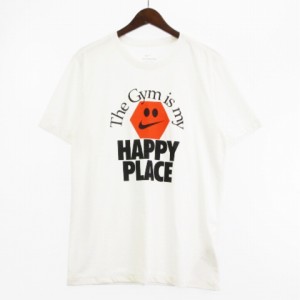 【中古】ナイキ NIKE THE NIKE TEE DRY FIT HAPPY PLACE Tシャツ カットソー 半袖 プリント FD0141 白 ホワイト L