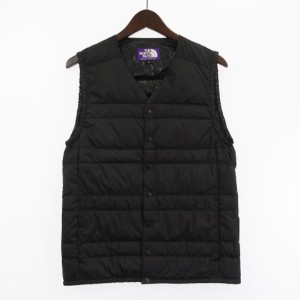 【中古】ノースフェイス パープルレーベル 良品 INNER DOWN VEST インナー ダウン ベスト ND2552N 黒 ブラック S