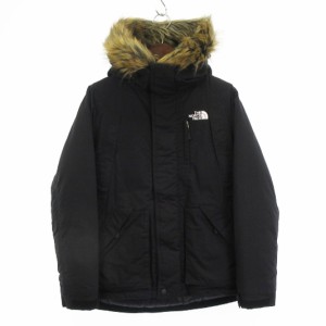 【中古】ザノースフェイス THE NORTH FACE エレバス ダウン ジャケット フード ファー ND91643 黒 ブラック XS