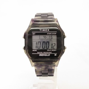 【中古】タイメックス TIMEX ニードルス NEEDLES BEAMS BOY 別注 美品 腕時計 Classic Digital パピヨン ブラック