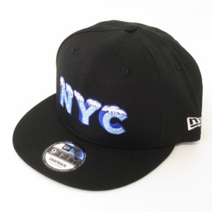 【中古】ニューエラ NEW ERA 美品 9FIFTY SNAPBACK NYC ニューヨークシティ スナップバック ブラック M~L