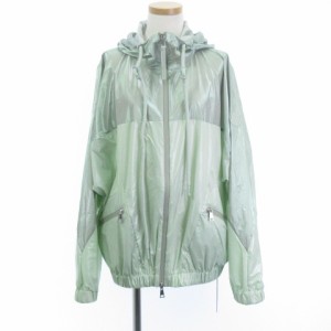 【中古】モンクレール MONCLER 美品 23SS Partie ナイロンジャケット ブルゾン パーカー ミントグリーン 緑 00 XS位