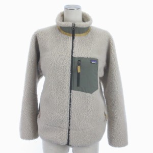 【中古】パタゴニア Patagonia Kids Retro-X Jacket キッズ レトロX ジャケット フリース ボア 65625 ベージュ系 XL