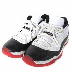 【中古】ナイキ NIKE AV2187-160 AIR JORDAN 11 RETRO LOW GYM RED スニーカー エアージョーダン 白 赤 黒 US8 26cm