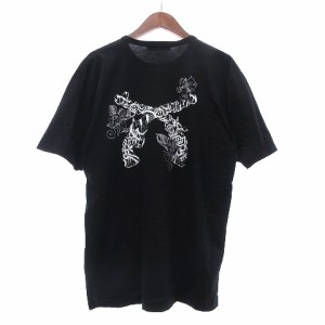 【中古】ロアーガンズ エンジェル ビッグ Tシャツ カットソー 半袖 コットン 23MGT-02 黒 ブラック 2 M位 メンズ