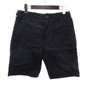 【中古】エンジニアードガーメンツ Fatigue Short ショートパンツ ショーツ ハーフ チノ ベイカー 紺 ネイビー 28 M位