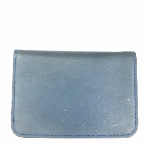 【中古】ポーター PORTER PURSE WALLET 二つ折り財布 パース ウォレット 藍染め レザー 191-04055 紺 ネイビー ■SM1