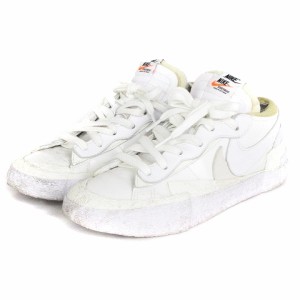 【中古】ナイキ NIKE x sacai サカイ White Patent Leather ホワイト パテント レザー スニーカー シューズ 白 27.5cm