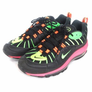 【中古】ナイキ NIKE AIR MAX 98 NEON エアマックス 98 ネオン スニーカー シューズ CI2291-083 黒 27.5 靴 ■U90