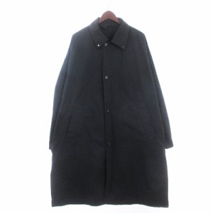 【中古】ミスターハリウッド N.HOOLYWOOD 23SS BALMACAAN COAT コート ロング丈 長袖 2231-C002-001 黒 38 M位 ■SM1