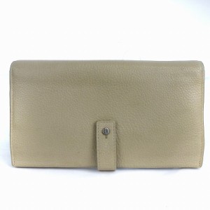 【中古】サンローラン パリ SAC DE JOUR 長財布 フラップ レザー 504981 DTI0E 9906 ベージュ ウォレット ■SM1