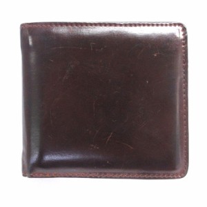 【中古】ホワイトハウスコックス HORWEEN Note Case 二つ折り 財布 札入れ シェルコードバン 茶 ■SM1 メンズ