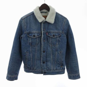 【中古】リーバイス Levi's デニムジャケット ボア 長袖 コットン 16365-0029 青 インディゴ XS ■GY13 メンズ