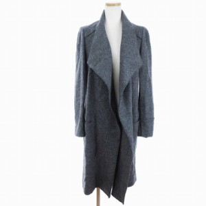 【中古】ザラ トラファルック ZARA Trafaluc ロングコート 前開き ウール グレー M ■GY31 レディース