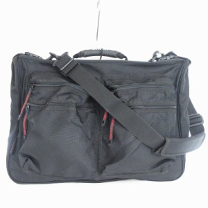 【中古】アンフィニッシュド ガーメントケース ビジネスバッグ ショルダー ハンド 3WAY ナイロン 黒 ブラック 鞄