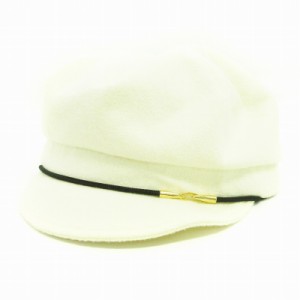 【中古】カシラ CA4LA HOOK CAS キャスケット マリンキャップ 帽子 無地 TAM02523 白 ホワイト ■SM1 レディース