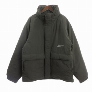 【中古】ルーディット  LUDITT HOODED-IN JACKET ジャケット 長袖 中綿 ライナー付き カーキ XL ■SM1 