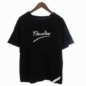 【中古】フィンガリン PHINGERIN NameLess Tシャツ カットソー 半袖 ロゴプリント コットン 黒 ブラック S メンズ