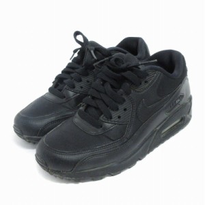 【中古】ナイキ NIKE エアマックス 90 AIR MAX  スニーカー シューズ 325213-057 黒 ブラック 23.5cm レディース