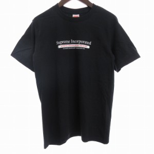 【中古】シュプリーム SUPREME 19AW INC.TEE Tシャツ カットソー 半袖 プリント コットン 黒 ブラック S メンズ