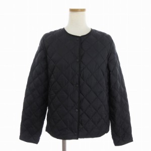 【中古】ユニクロ UNIQLO 23AW パフテックキルティングジャケット 長袖 中綿 460909 黒 ブラック M レディース