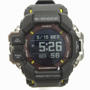 【中古】ジーショック G-SHOCK 美品 MASTER OF G RANGEMAN デジタル 充電式 GPR-H1000-1JR 黒 ウォッチ ■SM3 