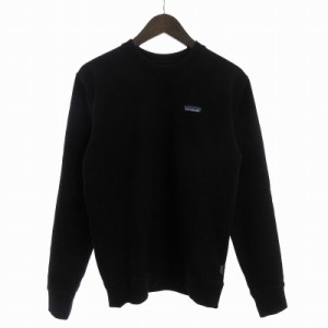 【中古】パタゴニア Patagonia 20AW  P-6 Label Uprisal Crew Sweatshirt スウェット 裏起毛 ロゴ 39543FA20 黒 XS