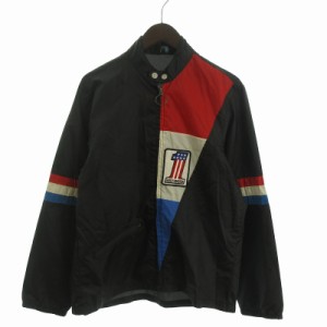【中古】チャンピオン HARLEY DAVIDSON ヴィンテージ 70s ランタグ レーシングジャケット ジップアップ 黒 ☆AA★