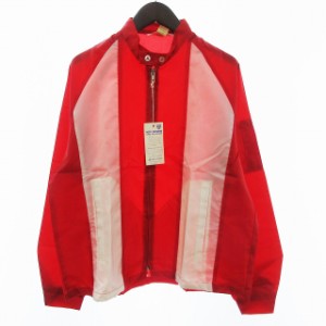 【中古】未使用品 ヴィンテージ swingster 60s 70s レーシングジャケット スイングトップ ナイロン 赤 レッド L