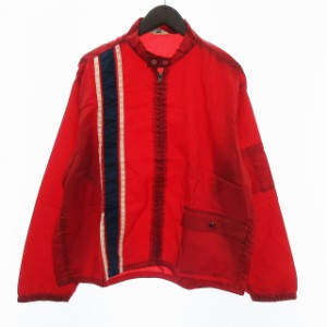 【中古】ヴィンテージ swingster 60s 70s レーシングジャケット ブルゾン ジップアップ ナイロン 赤 レッド メンズ