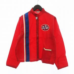 FERRARI 刺繍ロゴ入りデザインジャンパー 新品未使用品 Lサイズ 赤 FERRARI 刺繍ロゴ入りデザインジャンパー 新品未使用品 Lサイズ 赤