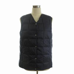 美品 LEONARD 総柄 ダウン ベスト 羽毛 花柄 ネイビー 【公式通販】 美品 LEONARD 総柄 ダウン ベスト 羽毛 花柄 ネイビー 【公式通販】