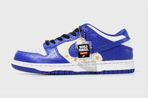 【中古】未使用品 SUPREME × NIKE SB シュプリーム ナイキ DUNK LOW OG QS 'GOLD STARS' US9.5 27.5cm DH3228-100