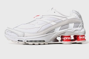 【中古】【中古27cm 未使用品 2022SS SUPREME × NIKE シュプリーム ナイキ SHOX RIDE 2 SP 'White' US9 DN1615-100