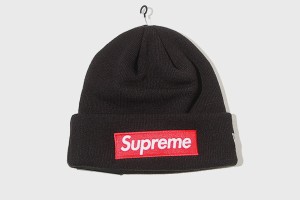 【中古】未使用品 22AW SUPREME シュプリーム New Era Box Logo Beanie ニューエラ ビーニー ニットキャップ F Black