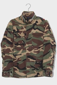 【中古】MR.GENTLEMAN 迷彩 カモフラ アスレチック M-65 ジャケット S CAMO×NAVY MG15S-OT04 /◆ メンズ