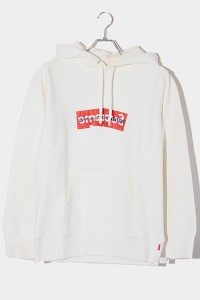 【中古】17SS シュプリーム コムデギャルソン シャツ SIZE:S ボックスロゴ パーカー WHITE ホワイト /● メンズ