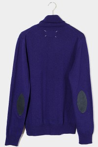 【中古】メゾンマルジェラ 14 SIZE:M エルボーパッチ タートルネックニット セーター PURPLE パープル /● メンズ