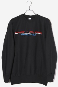 【中古】M 未使用品 23AW チャレンジャー RACING LOGO C/N SWEAT スウェット ブラック CLG-SW023-008 /■In2 メンズ