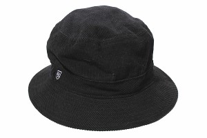 【中古】Brixton B-SHIELD BUCKET HAT コットン ロゴ刺繍 帽子 M BLACK ブラック bxt20sp10515bk /◆ メンズ